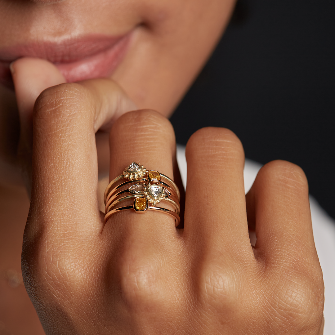 Timeless 14kt Gold Yellow Diamond Heirloom Ring