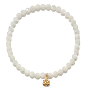 Ganesha Pearl Gemstone Bracelet - Hindu God Inspired Jewelry