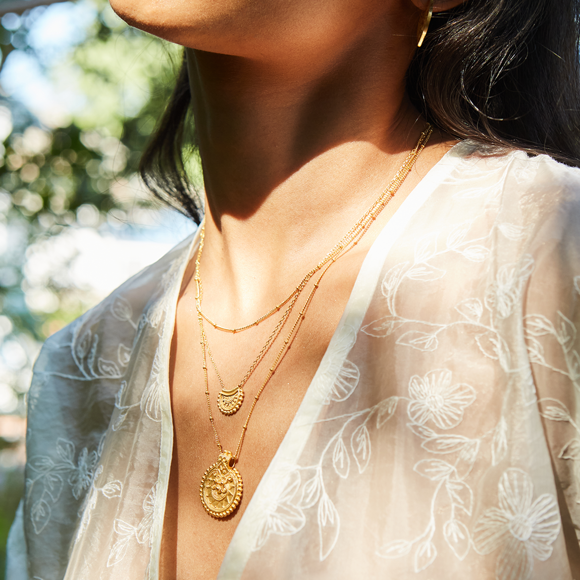 Petite Mandala Pendant Necklace
