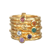 Chakra Stacked Statement Ring by Ebb and Flow
