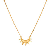 Radiant Gold Sunburst Necklace