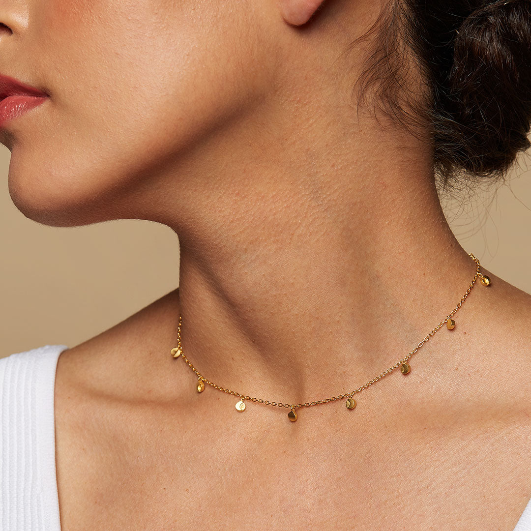 Gold Choker: Phases of the Moon and Femininity