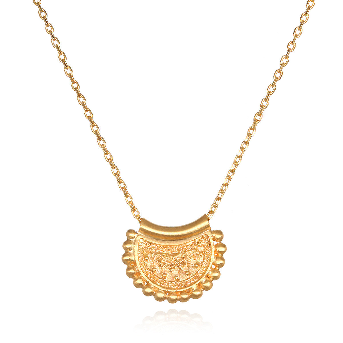 Petite Mandala Pendant Necklace