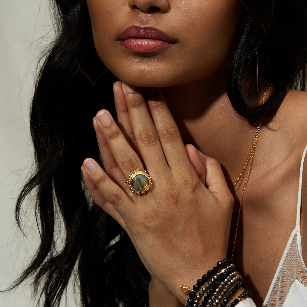 Embrace Your Authenticity Labradorite Ring