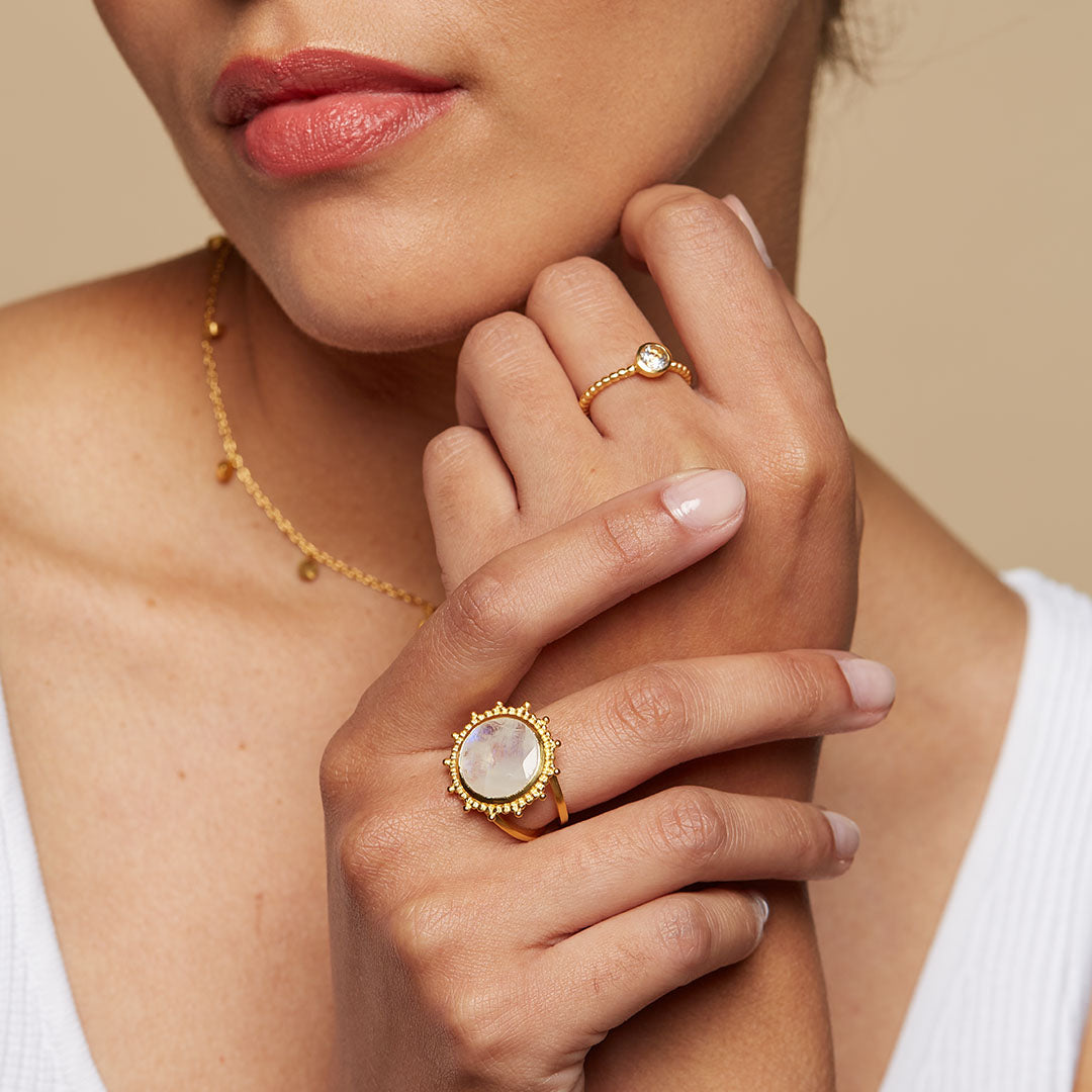 Moonstone Dreamscape Ring
