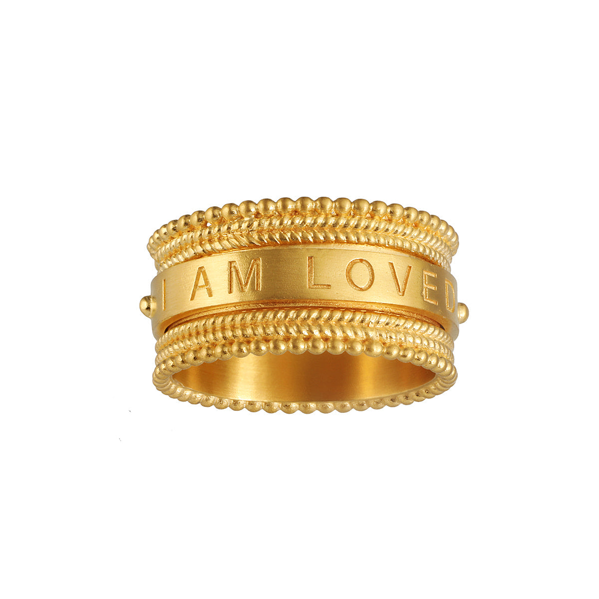 Affectionate Mantra Spinner Ring