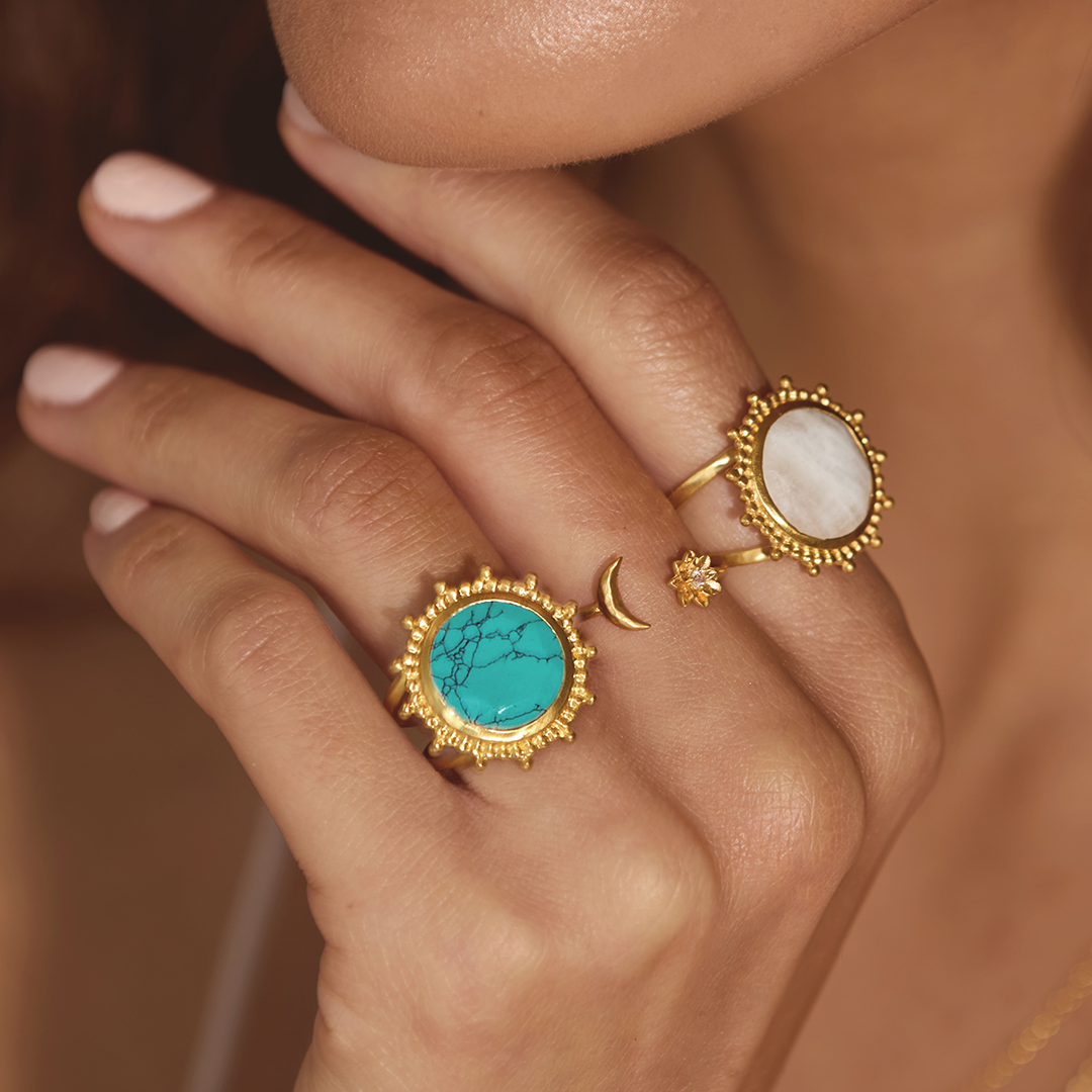 Lotus Moon Ring: Spirit in Transformation