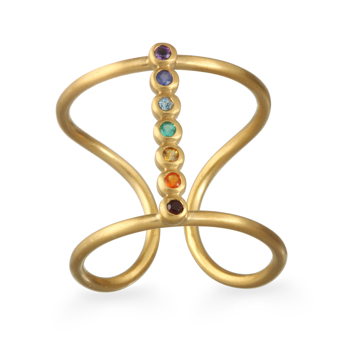 Adjustable Chakra Ring for Divine Alignment