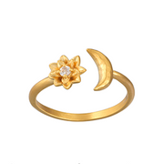 Lotus Moon Ring: Spirit in Transformation